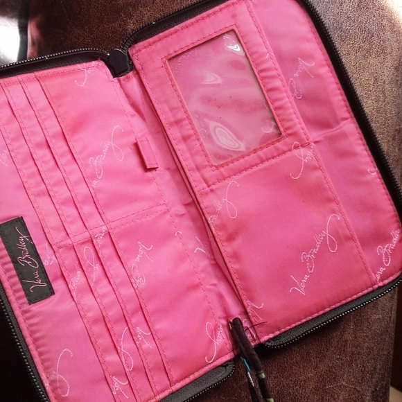 Vera Bradley Handbag Mod Floral Pink (Retired Pattern) + BONUS matching wallet - Picture 7 of 8